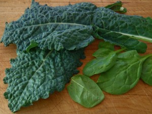 spinach and kale are excellent sources of Vitamin K2
